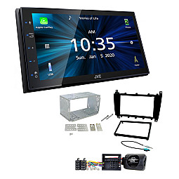 Mercedes C Class 2004 - 2007 JVC 6.8" Bluetooth Digital Media Car Play / Android Auto Stereo Upgrade Pack