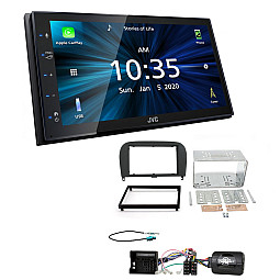 Mercedes-Benz SL JVC KW-M560BT 6.8" Bluetooth Digital Media Car Play / Android Auto Stereo Upgrade Kit