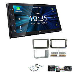 Volkswagen JVC KW-M560BT 6.8" Bluetooth Digital Media Car Play / Android Auto Stereo Upgrade Kit Volkswagen JVC KW-M560BT 6.8" Bluetooth Digital Media Car Play / Android Auto Stereo Upgrade Kit