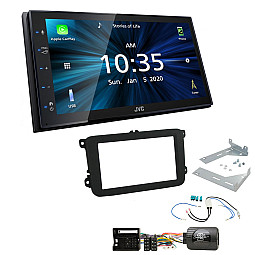 Volkswagen Magotan, Passat, Polo, Sagitar  JVC KW-M560BT 6.8" Bluetooth Digital Media Car Play, Android Auto Stereo Upgrade Kit Volkswagen Magotan, Passat, Polo, Sagitar  JVC KW-M560BT 6.8" Bluetooth Digital Media Car Play, Android Auto Stereo Upgrade Kit