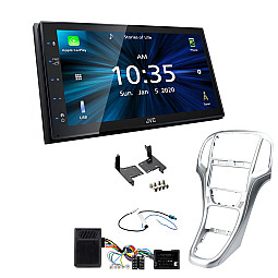 Vauxhall Astra 2010-2015 Silver JVC 6.8" Bluetooth Digital Media Car Play / Android Auto Stereo Upgrade Kit Vauxhall Astra 2010-2015 Silver JVC 6.8" Bluetooth Digital Media Car Play / Android Auto Stereo Upgrade Kit