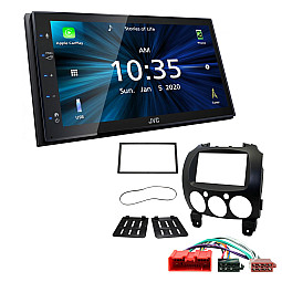 Mazda 2 2008-2014 JVC KW-M560BT 6.8" Bluetooth Digital Media Car Play / Android Auto Stereo Upgrade Kit Mazda 2 2008-2014 JVC KW-M560BT 6.8" Bluetooth Digital Media Car Play / Android Auto Stereo Upgrade Kit