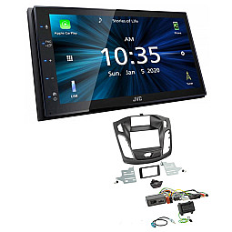 Ford Focus 2015-2018 JVC KW-M560BT 6.8" Bluetooth Digital Media Car Play / Android Auto Stereo Upgrade Kit