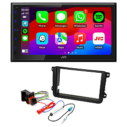 JVC 6.8" CarPlay / Android Auto USB, Bluetooth Car Stereo Upgrade Pack For Volkswagen JVC 6.8" CarPlay / Android Auto USB, Bluetooth Car Stereo Upgrade Pack For Volkswagen