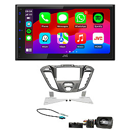 Ford Transit Custom 2012-2021 JVC 6.8" CarPlay / Android Auto USB, Bluetooth Car Stereo Upgrade Pack