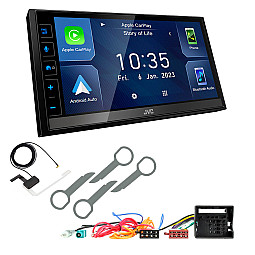 VW Transporter T5 2006-2009 JVC 6.8" Screen USB Bluetooth Wireless CarPlay / Android Auto Stereo Upgrade Pack