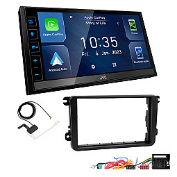 Volkswagen JVC 6.8" Screen USB Bluetooth Wireless CarPlay / Android Auto Stereo Upgrade Pack
