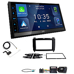 Mercedes A, B Class, Sprinter, Vito, Viano JVC 6.8" Screen USB Bluetooth Wireless CarPlay / Android Auto Stereo Upgrade Pack