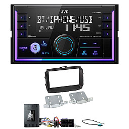 Alfa Romeo Giulietta (2014-2021) JVC Double Din Mechless USB, Bluetooth, AUX, iPod/iPhone Car Stereo Upgrade Pack