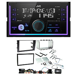 Audi A4 (2001-2008) B6/B7 JVC Double Din Mechless USB, Bluetooth, AUX, iPod/iPhone Car Stereo Upgrade Pack Audi A4 (2001-2008) B6/B7 JVC Double Din Mechless USB, Bluetooth, AUX, iPod/iPhone Car Stereo Upgrade Pack