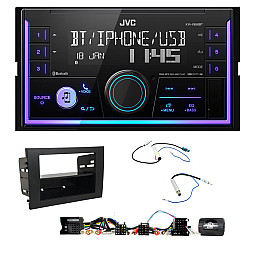 Audi A4 (2001-2008) JVC Double Din Mechless USB, Bluetooth, AUX, iPod/iPhone Car Stereo Upgrade Pack