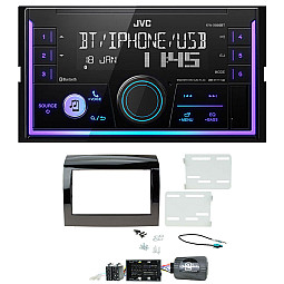 Fiat Ducato 2014-2021 JVC Double Din Mechless USB, Bluetooth, AUX, iPod/iPhone Car Stereo Upgrade Pack Fiat Ducato 2014-2021 JVC Double Din Mechless USB, Bluetooth, AUX, iPod/iPhone Car Stereo Upgrade Pack