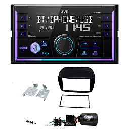 Vauxhall Combo 2012 - 2015 JVC Double Din Mechless USB, Bluetooth, AUX, iPod/iPhone Car Stereo Upgrade Pack Vauxhall Combo 2012 - 2015 JVC Double Din Mechless USB, Bluetooth, AUX, iPod/iPhone Car Stereo Upgrade Pack