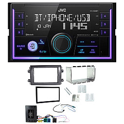 Fiat Ducato 2021 Onwards JVC Double Din Mechless USB, Bluetooth, AUX, iPod/iPhone Car Stereo Upgrade Pack Fiat Ducato 2021 Onwards JVC Double Din Mechless USB, Bluetooth, AUX, iPod/iPhone Car Stereo Upgrade Pack