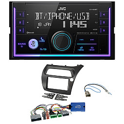 Honda Civic 2006 - 2011 JVC Double Din Mechless USB, Bluetooth, AUX, iPod/iPhone Car Stereo Upgrade Pack Honda Civic 2006 - 2011 JVC Double Din Mechless USB, Bluetooth, AUX, iPod/iPhone Car Stereo Upgrade Pack