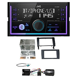 Mercedes SLK R171 2004 - 2011 JVC Mechless USB, Bluetooth, AUX, iPod/iPhone Car Stereo Upgrade Pack Mercedes SLK R171 2004 - 2011 JVC Mechless USB, Bluetooth, AUX, iPod/iPhone Car Stereo Upgrade Pack