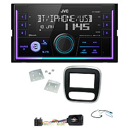 Renault Trafic 2014-2017 JVC Mechless USB, Bluetooth, AUX, iPod/iPhone Car Stereo Upgrade Pack