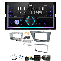 Seat Leon 2005-2012 JVC Mechless USB, Bluetooth, AUX, iPod/iPhone Car Stereo Upgrade Pack Seat Leon 2005-2012 JVC Mechless USB, Bluetooth, AUX, iPod/iPhone Car Stereo Upgrade Pack