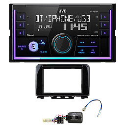 Suzuki Jimny 2018> JVC Mechless USB, Bluetooth, AUX, iPod/iPhone Car Stereo Upgrade Pack