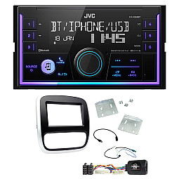 Vauxhall Vivaro 2014-2018 JVC Mechless USB, Bluetooth, AUX, iPod/iPhone Car Stereo Upgrade Pack
