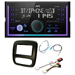 Vauxhall Vivaro 2014-2018 JVC Double Din Mechless USB, Bluetooth, AUX, iPod/iPhone Car Stereo Upgrade Pack Vauxhall Vivaro 2014-2018 JVC Double Din Mechless USB, Bluetooth, AUX, iPod/iPhone Car Stereo Upgrade Pack