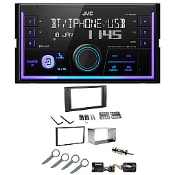 Ford Focus, Fiesta, Transit JVC Double Din Mechless USB, Bluetooth, AUX, iPod/iPhone Car Stereo Upgrade Pack Ford Focus, Fiesta, Transit JVC Double Din Mechless USB, Bluetooth, AUX, iPod/iPhone Car Stereo Upgrade Pack