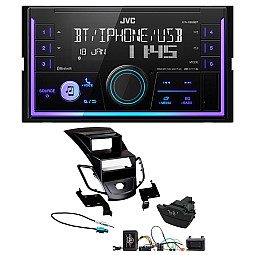Ford Fiesta 2013 - 2017 JVC Double Din Mechless USB, Bluetooth, AUX, iPod/iPhone Car Stereo Upgrade Pack Ford Fiesta 2013 - 2017 JVC Double Din Mechless USB, Bluetooth, AUX, iPod/iPhone Car Stereo Upgrade Pack