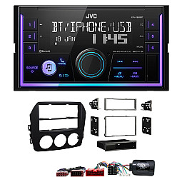 Mazda MX-5 2009 - 2015 JVC Double Din Mechless USB, Bluetooth, AUX, iPod/iPhone Car Stereo Upgrade Pack Mazda MX-5 2009 - 2015 JVC Double Din Mechless USB, Bluetooth, AUX, iPod/iPhone Car Stereo Upgrade Pack