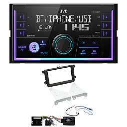VW Transporter 2009-2015 JVC Mechless USB, Bluetooth, AUX, iPod/iPhone Stereo Upgrade Pack