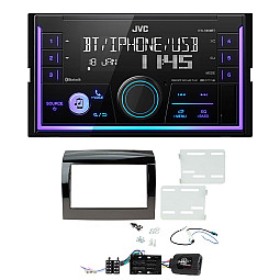 Fiat Ducato (2015-2021) JVC Double Din Mechless USB, Bluetooth, AUX, iPod/iPhone Car Stereo Upgrade Pack