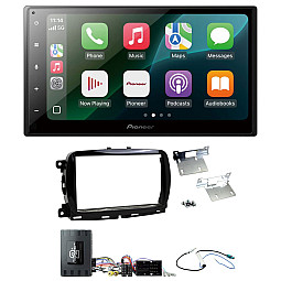 Fiat 500 2015 - 2021 Pioneer 6.8" Wired CarPlay / Android Auto Bluetooth Stereo Upgrade Pack