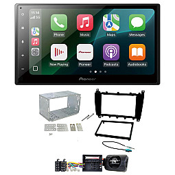 Mercedes C Class 2004 - 2007 Pioneer 6.8" Wired CarPlay / Android Auto Bluetooth Stereo Upgrade Pack