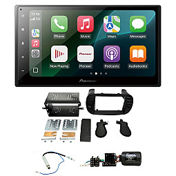 Fiat 500 (2007 - 2015) Pioneer 6.8" Wired CarPlay / Android Auto Bluetooth Stereo Upgrade Pack