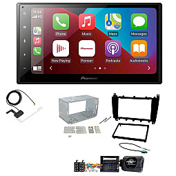 Mercedes C Class 2004 - 2007 Pioneer 6.8" Bluetooth Apple CarPlay DAB Stereo Upgrade Pack