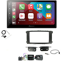 Ford Focus, Mondeo, S-Max Black Pioneer 6.8" Bluetooth Apple CarPlay DAB Stereo Upgrade Kit Ford Focus, Mondeo, S-Max Black Pioneer 6.8" Bluetooth Apple CarPlay DAB Stereo Upgrade Kit