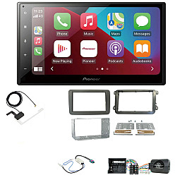 VW Beetle, Caddy, Jetta, Sharan, T-6, Tiguan Black Pioneer 6.8" Apple CarPlay DAB Stereo Upgrade Kit