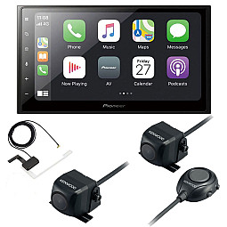 Pioneer SPH-DA250DAB 6.8" Screen CarPlay / Android Auto Bluetooth DAB Stereo With Aerial Front and Rear Camera Pack Pioneer SPH-DA250DAB 6.8" Screen CarPlay / Android Auto Bluetooth DAB Stereo With Aerial Front and Rear Camera Pack
