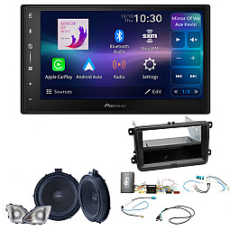 VW T6 2015 - 2019 Pioneer 6.8" Wireless Android Auto/CarPlay Bluetooth DAB+ Stereo And Speaker Upgrade Pack VW T6 2015 - 2019 Pioneer 6.8" Wireless Android Auto/CarPlay Bluetooth DAB+ Stereo And Speaker Upgrade Pack