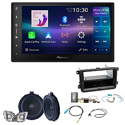 VW T6 2015 - 2019 Pioneer 6.8" Wireless Android Auto/CarPlay Bluetooth DAB+ Stereo And Speaker Upgrade Pack