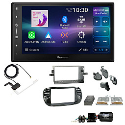 Fiat 500 2007 - 2015 Pioneer 6.8" Screen Wireless Android Auto/Apple CarPlay Bluetooth DAB+ Stereo Upgrade Kit Fiat 500 2007 - 2015 Pioneer 6.8" Screen Wireless Android Auto/Apple CarPlay Bluetooth DAB+ Stereo Upgrade Kit