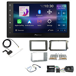 VW Beetle, Caddy, Jetta, Sharan, T-6, Tiguan Pioneer 6.8" Screen Wireless Android Auto/Apple CarPlay DAB+ Stereo Upgrade Kit VW Beetle, Caddy, Jetta, Sharan, T-6, Tiguan Pioneer 6.8" Screen Wireless Android Auto/Apple CarPlay DAB+ Stereo Upgrade Kit