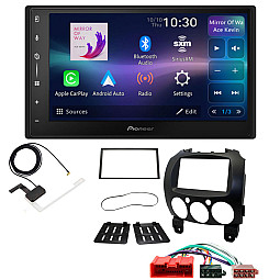 Mazda 2 2008 - 2014 Pioneer 6.8" Screen Wireless Android Auto/Apple CarPlay Bluetooth DAB+ Stereo Upgrade Kit Mazda 2 2008 - 2014 Pioneer 6.8" Screen Wireless Android Auto/Apple CarPlay Bluetooth DAB+ Stereo Upgrade Kit