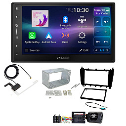 Mercedes C Class 2004 - 2007 Pioneer 6.8" Screen Wireless Android Auto / CarPlay Bluetooth DAB+ Stereo Upgrade Pack