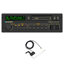 Blaupunkt Hamburg SQM 23 DAB Multicolour Cult Car Radio DAB+ Bluetooth Flac Dual-USB With Aerial Blaupunkt Hamburg SQM 23 DAB Multicolour Cult Car Radio DAB+ Bluetooth Flac Dual-USB With Aerial