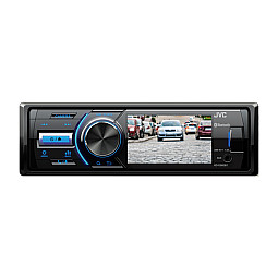 JVC KD-X560BT Single DIN Digital Media Receiver with 3" TFT Screen and Rear-View Camera Input JVC KD-X560BT Single DIN Digital Media Receiver with 3" TFT Screen and Rear-View Camera Input