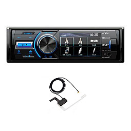 JVC KD-X561DBT Mechless 3" LCD Display Bluetooth, iPhone/iPod, MP3, USB, Aux, DAB+ Digital Radio With Aerial JVC KD-X561DBT Mechless 3" LCD Display Bluetooth, iPhone/iPod, MP3, USB, Aux, DAB+ Digital Radio With Aerial