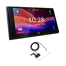 JVC KW-M595DBT 6.8” Wired CarPlay / Android Auto Mirroring DAB+ Radio Multimedia Screen With Aerial JVC KW-M595DBT 6.8” Wired CarPlay / Android Auto Mirroring DAB+ Radio Multimedia Screen With Aerial