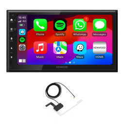 Kenwood DMX5023DABS 6.8" Wired CarPlay / Android Auto Double Din DAB+ Bluetooth, USB Stereo With Aerial Kenwood DMX5023DABS 6.8" Wired CarPlay / Android Auto Double Din DAB+ Bluetooth, USB Stereo With Aerial