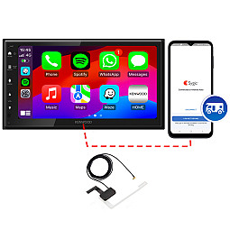 Kenwood DMX5023DABS CAMPER 6.8" Android Auto / CarPlay Double DIN Sygic GPS Navigation Bluetooth DAB Stereo With Aerial Kenwood DMX5023DABS CAMPER 6.8" Android Auto / CarPlay Double DIN Sygic GPS Navigation Bluetooth DAB Stereo With Aerial