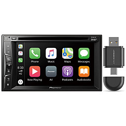 Pioneer AVH-Z3200DAB Car CD DVD Player 6.2" Screen Bluetooth Apple Carplay, DAB+ Digital Radio + Wireless Adaptor